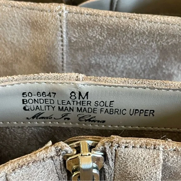 Bella Vita Women’s Tan Suede Dress Bootie Ankle Boot Sz-8 - Picture 6 of 14